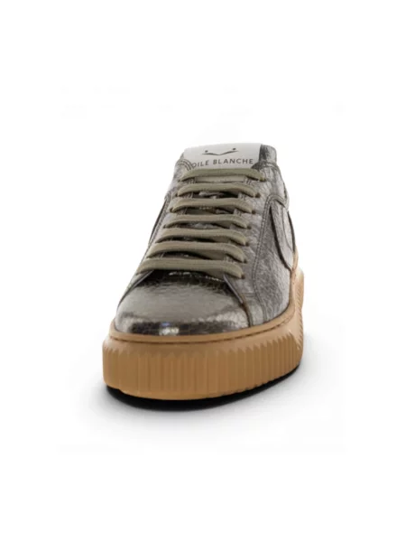 Sneakersy Voile Blanche skórzane brązowe