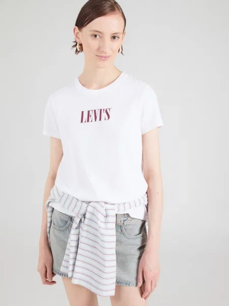 LEVI'S ® Tričko červená biela