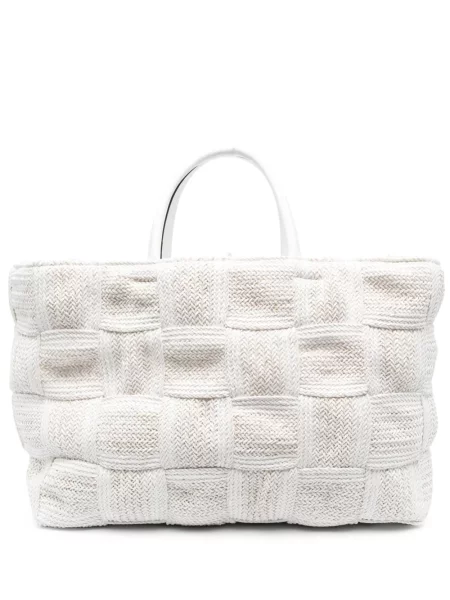 Geantă shopper Casadei alb