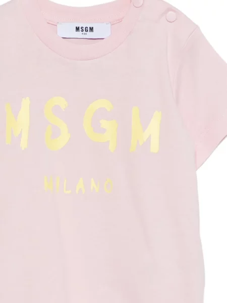 Koszulka dziecięca Msgm różowa