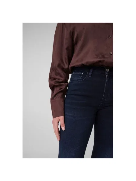 Guess blugi flared pentru femei SEXY FLARE albastru