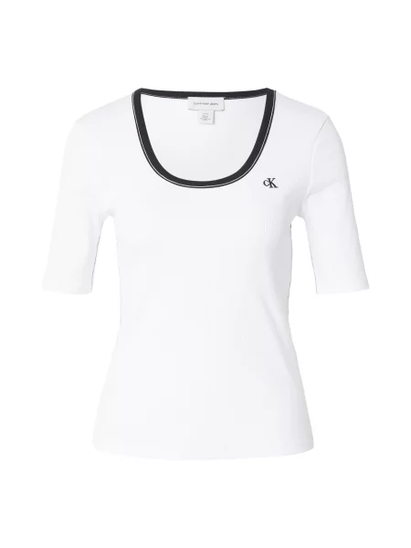 Calvin Klein Jeans Tričko biela