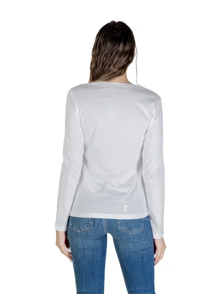 Top Liu Jo z długim rękawem biały