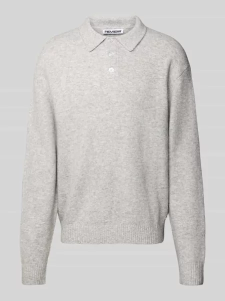 Sweter z dzianiny z elastycznej mieszanki wełny o kroju relaxed fit Review