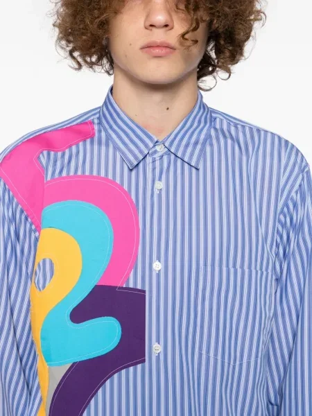 Csíkos ing Comme Des Garçons Shirt kék