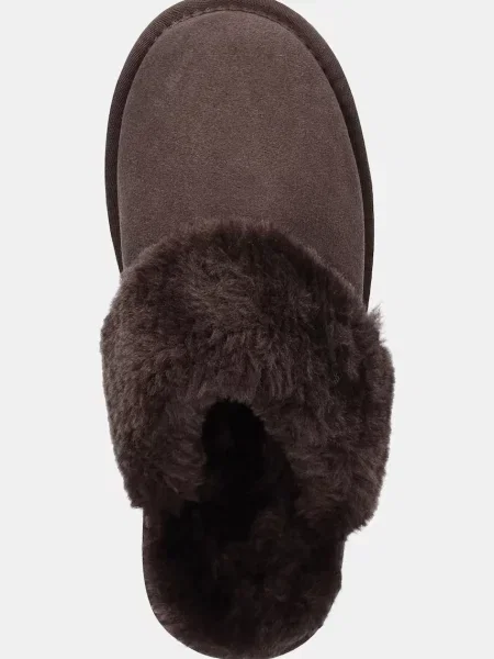 Замшевые тапочки Answear.lab коричневые