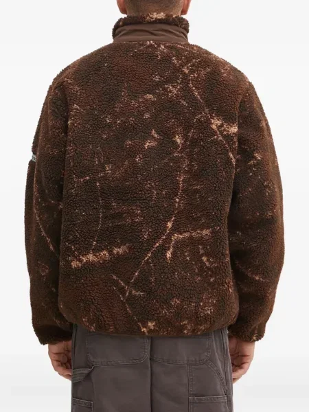 Geacă No Problemo din fleece maro