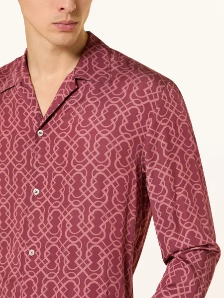 Baldessarini Košile Regular Fit tmavě / starorůžová červená