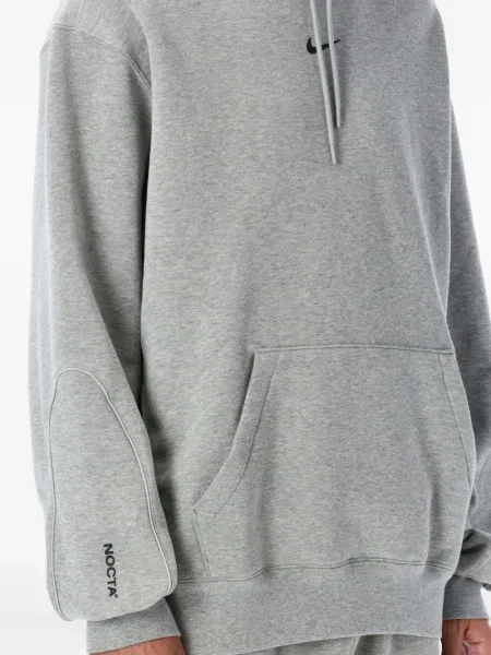 Hanorac din fleece Nike din fleece cu broderie gri