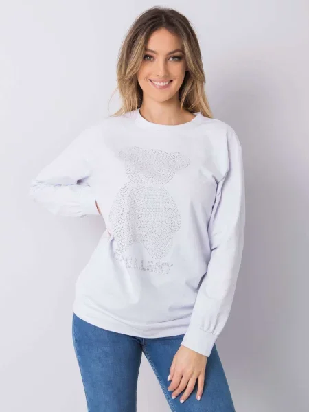 Bluză Fashionhunters alb