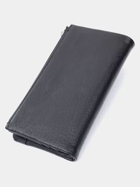 Кожаный кошелек St Leather Accessories черный