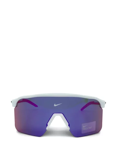 Ochelari de soare Nike cu imprimeu geometric alb