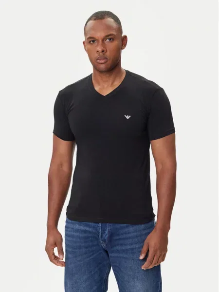 Emporio Armani Underwear Majica Fitted Fit črna