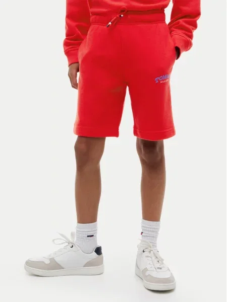 Tommy Hilfiger Спортни шорти Светлочервен