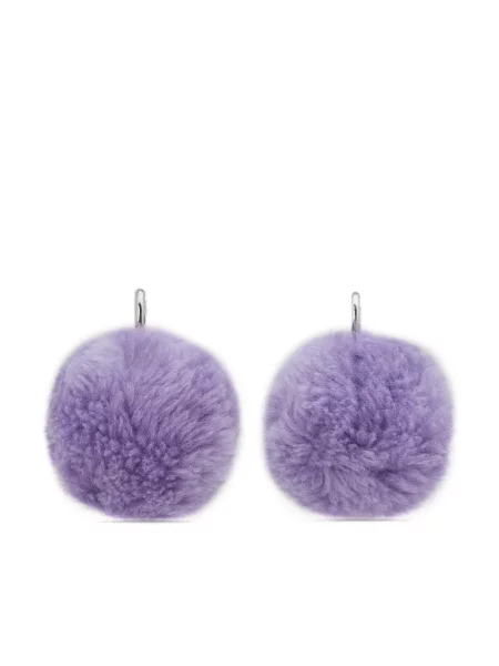 Cercei Marni cu pompoane violet