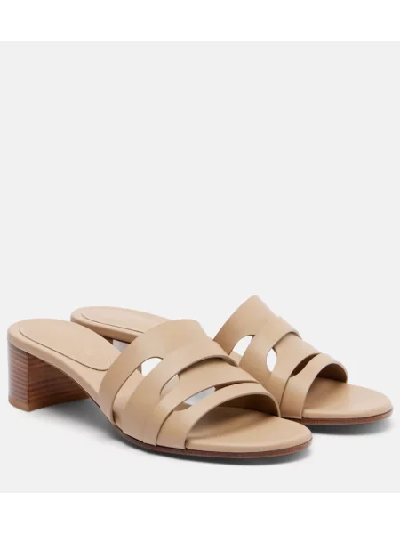 Sandale Gianvito Rossi din piele bej