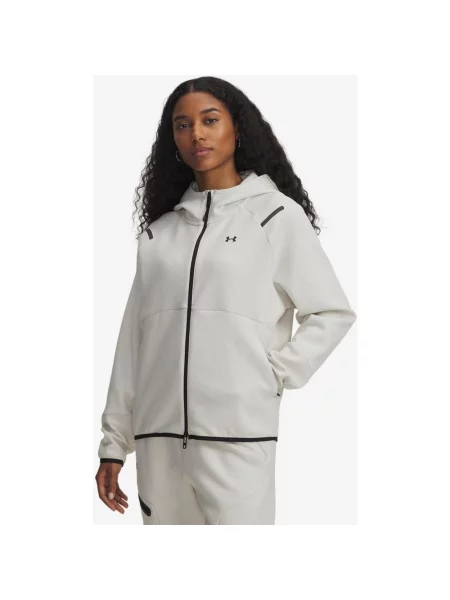 Bluza z kapturem Under Armour Unstoppable Fleece Full Zip polar XS biały
