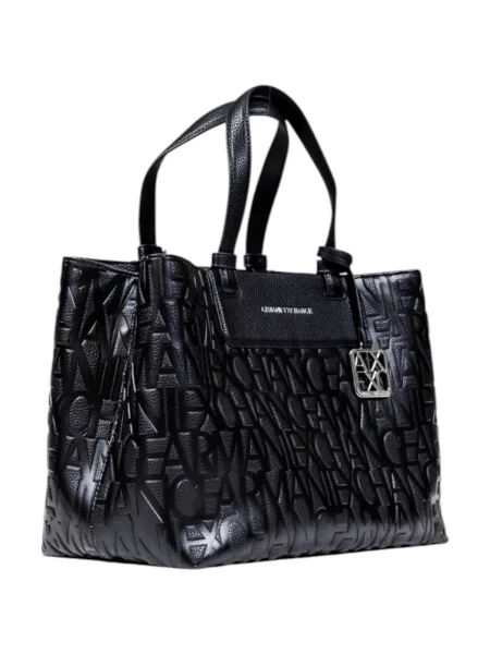 Geantă shopper Armani Exchange negru