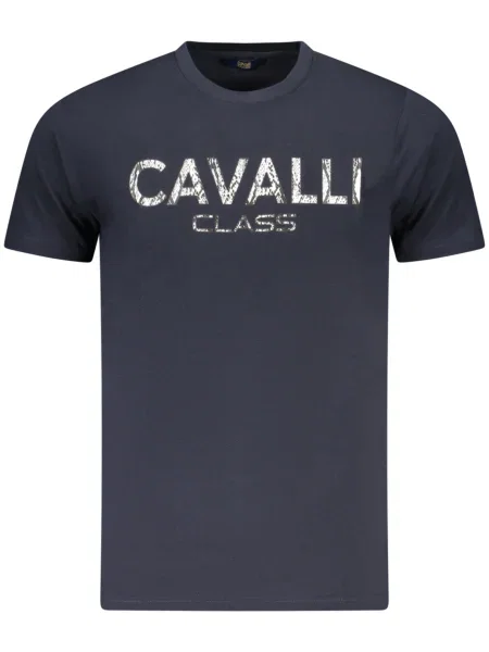 Tricou Cavalli Class cu mâneci scurte albastru