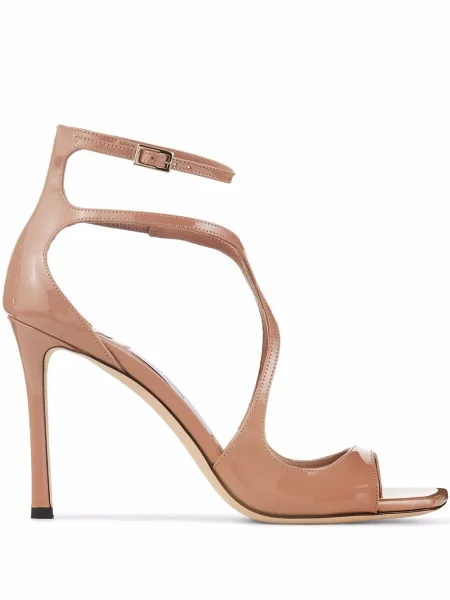 Sandale Jimmy Choo din piele de lac roz