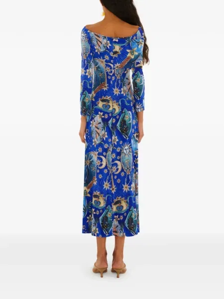 Rochie Farm Rio cu imagine albastru