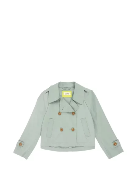 Kurtka Psophia o krotszym kroju dwurzędowa niebieska