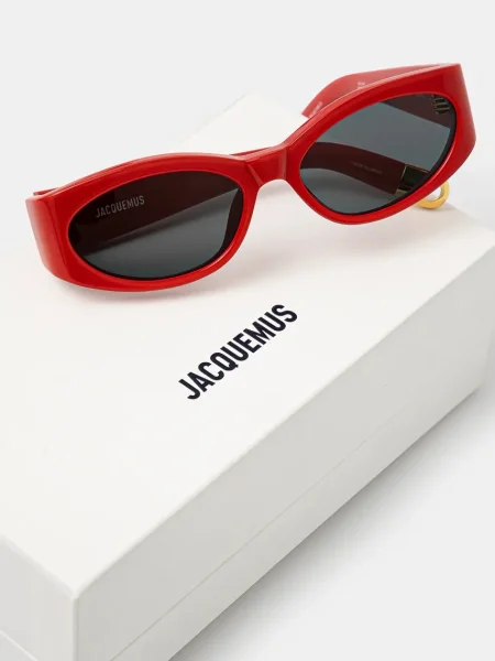 Сонцезахисні окуляри Jacquemus OVALO червоний
