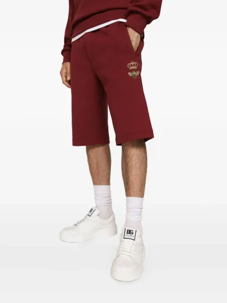 Pantaloni scurți Dolce & Gabbana cu imagine roșu