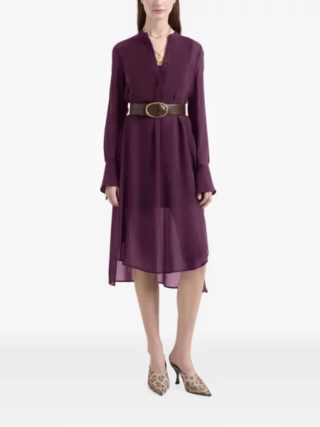 Rochie tip cămașă Nina Ricci violet