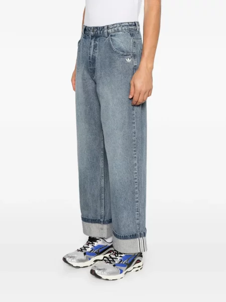 Τζιν με φαρδύ μπατζάκι Adidas μπλε