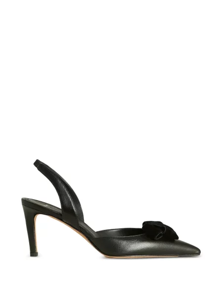 Pantofi cu toc Kiton cu funde slingback negru