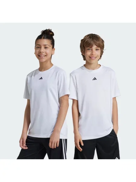 Koszulka Train Essentials Logo Regular Fit Kids biała