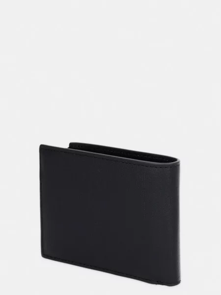Tommy Hilfiger denarnica usnjena črna