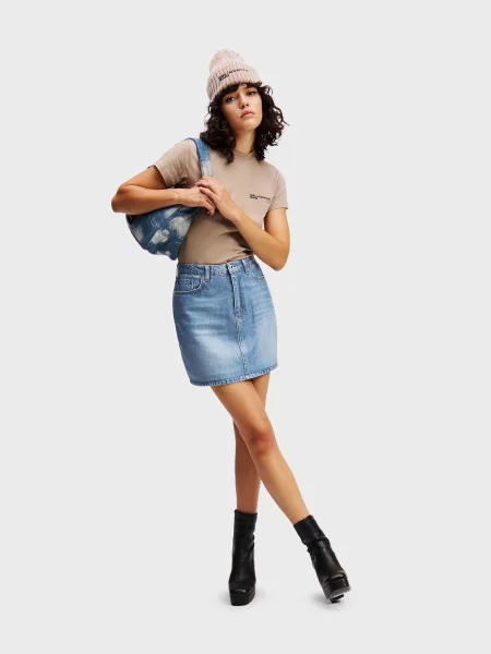Джинсовая юбка Karl Lagerfeld Jeans голубая