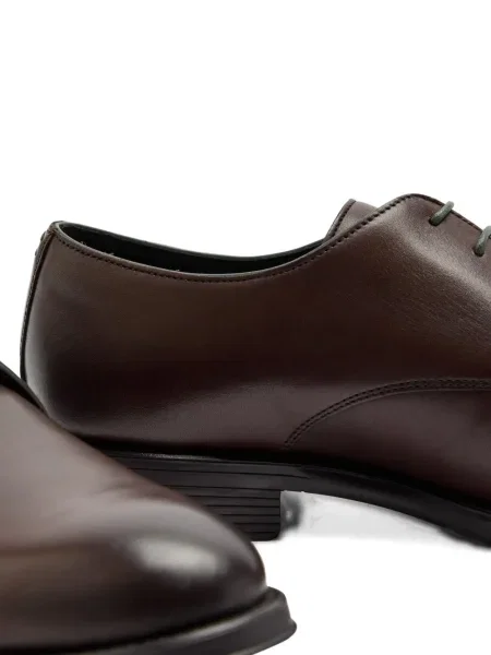 Pantofi derby Paul Smith din piele maro