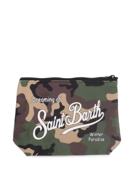 Clutch Mc2 Saint Barth με σχέδιο παραλλαγής πράσινο