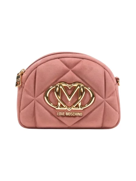 Torebka Love Moschino z nadrukiem różowa