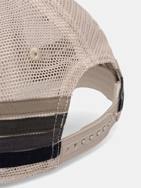 Armani Exchange snapback beżowa
