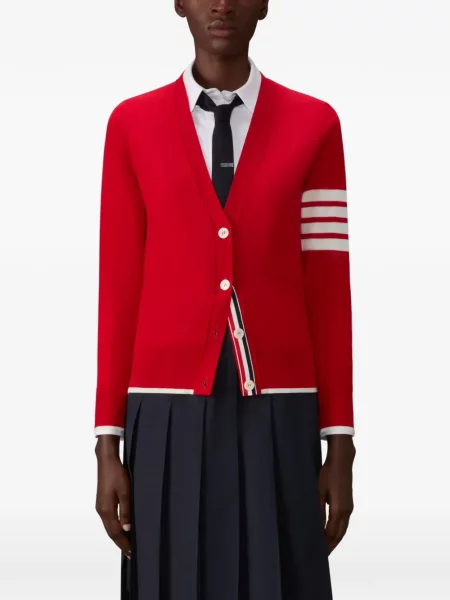 Cardigan Thom Browne de lână roșu