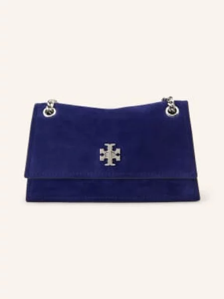 Tory Burch Kabelka Kira / stříbrná modrá