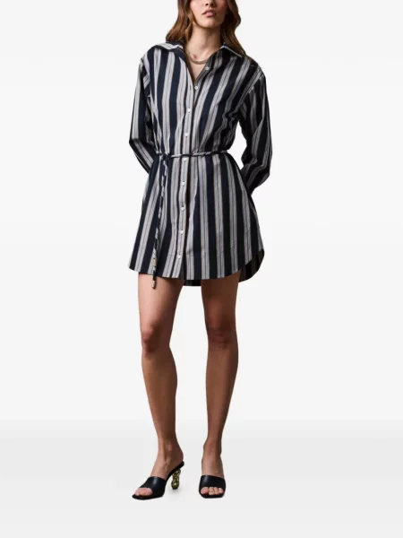Rochie tip cămașă Hevron negru