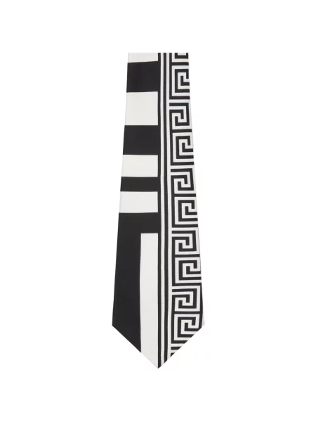 Cravată Versace de mătase negru
