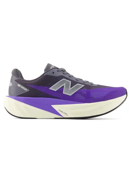 Buty do biegania New Balance FuelCell Rebel V5 electric indigo/truffle salt/silver metallic fioletowe