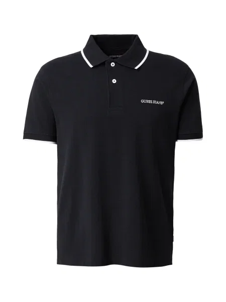 Tricou polo Guess Jeans negru