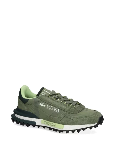 Sneakerși Lacoste din piele de căprioară verde