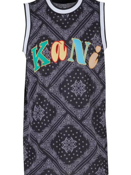 Karl Kani Tricou albastru deschis / verde deschis / negru alb