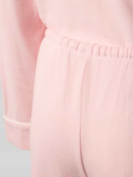 Zestaw piżamy w kroju regular fit z czystej bawełny Lauren Ralph Lauren różowa