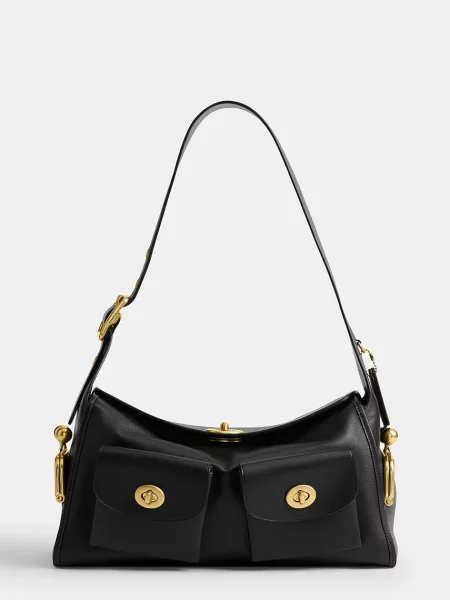 Geanta hobo Coach din piele negru