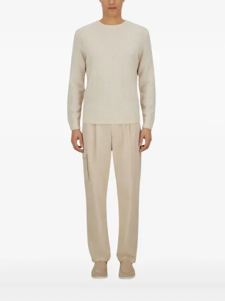 Pulover Herno din cașmir alb