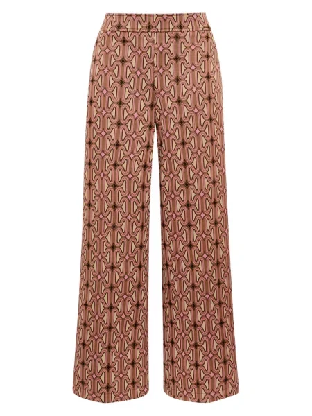 Pantaloni Maliparmi tricotate evazate maro